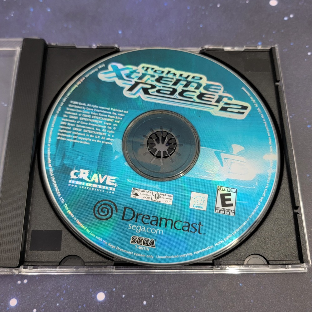 Tokyo Xtreme Racer 2 Sega Dreamcast Game Disc Only T-40211N Crave Genki Racing